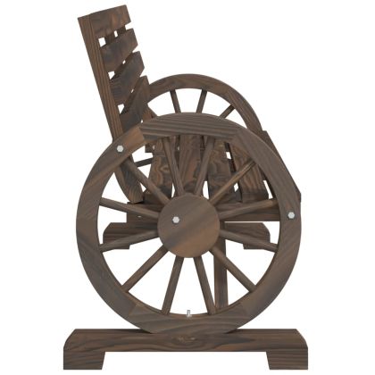 Градинска пейка, 2-местна, масивна ела