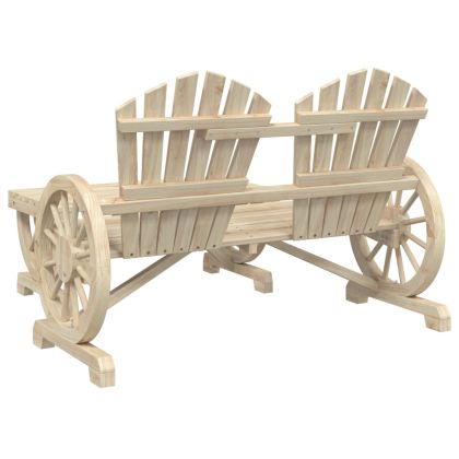 Градински лаундж комплект, 2 части, масивно чамово дърво