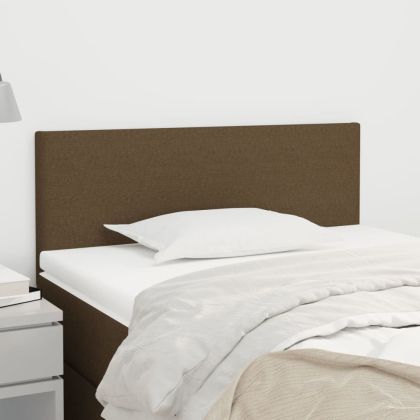 Горна табла за легло, тъмнокафява, 80x5x78/88 см, плат