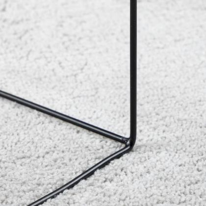 Килим OVIEDO с къс косъм, сив, 200x280 см