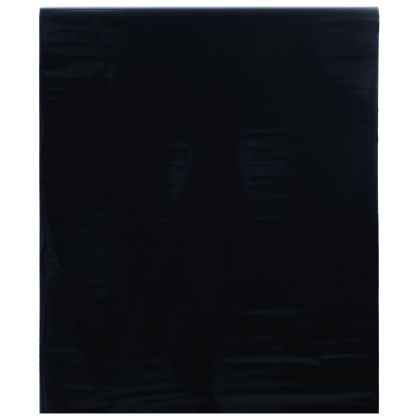 Фолио за прозорци статично черен мат 45x1000 см PVC