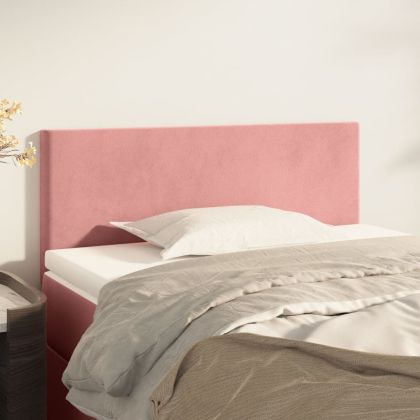 Горна табла за легло, розова, 100x5x78/88 см, плат