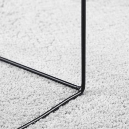 Килим OVIEDO с къс косъм, сив, 60x110 см