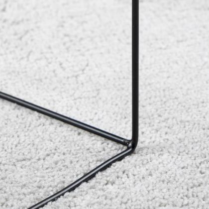 Килим OVIEDO с къс косъм, сив, 160x230 см