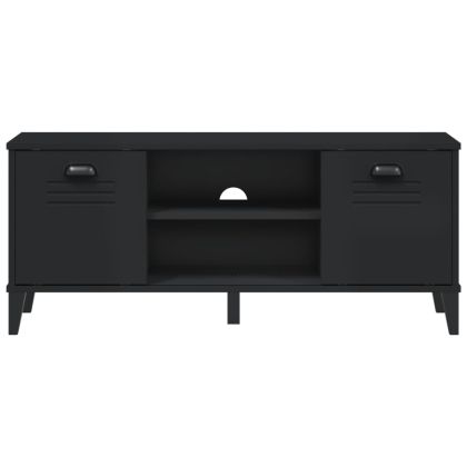 Пейка за обувки VIKEN, черна, 106x35x45 см, инженерно дърво