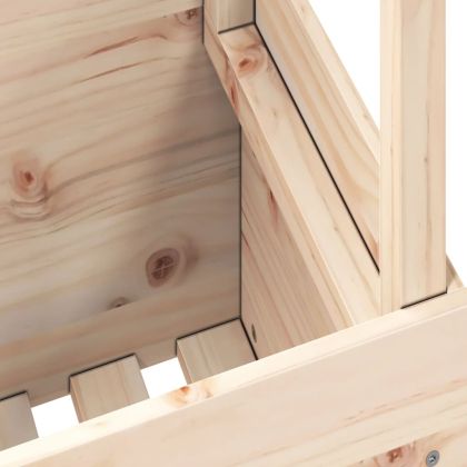 Градинска маса, 100x50x75 см, борово дърво масив