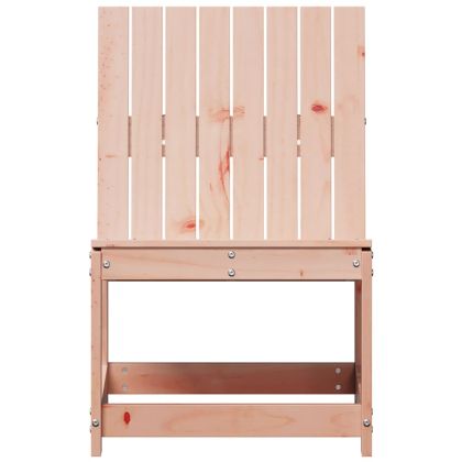 Градински стол, 50,5x55x77 см, масивна дугласка дървесина