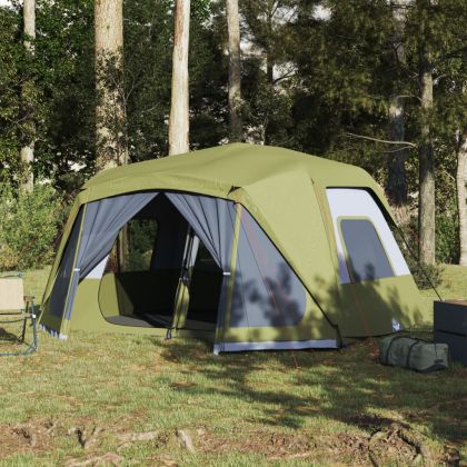 Семейна палатка 10 души зелен бързо освобождаване водоустойчива