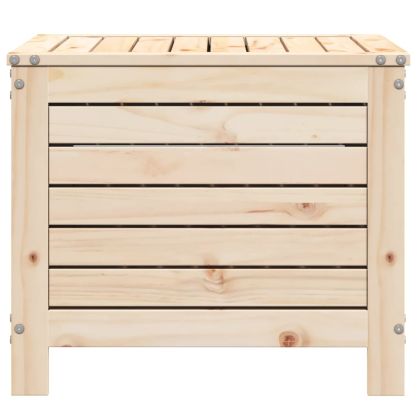 Градинска табуретка, 62x63,5x53,5 см, борова дървесина масив