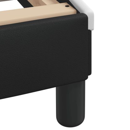 Рамка за легло с LED без матрак Hvar черно-бяла 140x200 cм