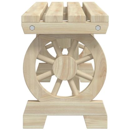 Градински трапезен комплект от 3 части, масивна ела