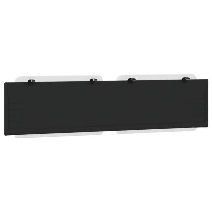 Мека табла за легло Zadar, бяла и черна, 200 см, изкуствена кожа