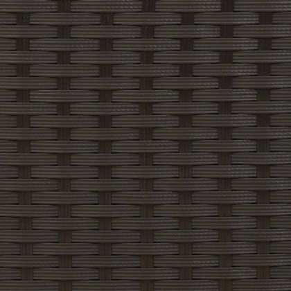 Модулни шезлонги, 2 бр. с маса, черни, полиратан