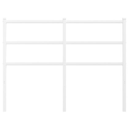 Метална табла за глава, бяла, 120 см