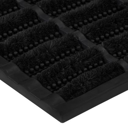 Изтривалка за врата правоъгълна 40x60 см гума и кокосови влакна