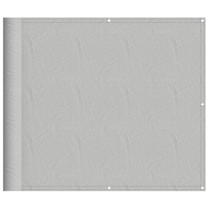 Балконски параван, светлосив, 90x300 см, 100% полиестер оксфорд