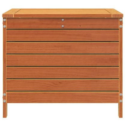 Градинска табуретка, восъчнокафява, 62x63,5x53,5 см, бор масив