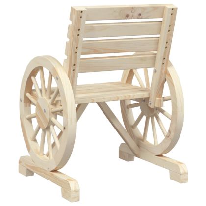 Градински лаундж комплект, 4 части, масивно чамово дърво