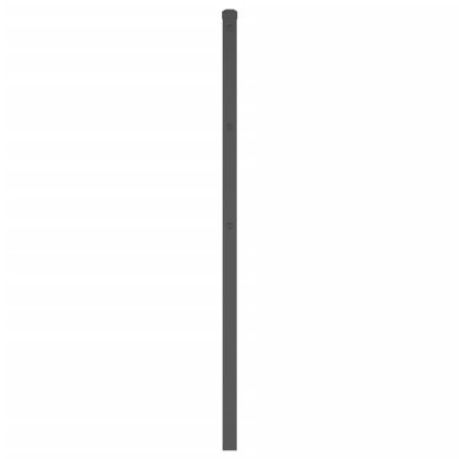 Метална табла за глава, черна, 200 см