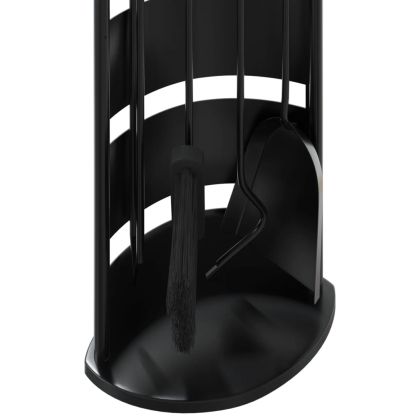 Комплект инструменти за камина, 5 части, 23x15x66 см, стомана