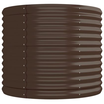 Градинска повдигната леха поцинкована стомана кафяво