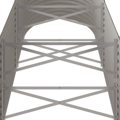 Градинска повдигната леха поцинкована стомана кафяво