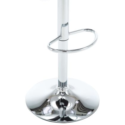 Бар табуретки, 2 бр, кафяви, изкуствена кожа