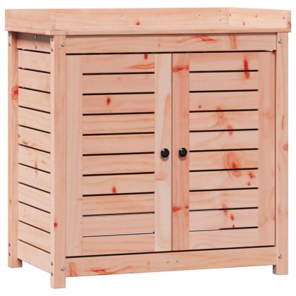 Маса за разсаждане с рафтове, 82,5x50x86,5 см, дугласки масив