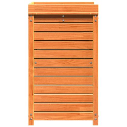 Маса за разсаждане с рафтове кафява 82,5x50x86,5 см бор масив