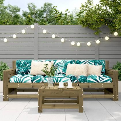 Градинска табуретка, 62x30x32 см, импрегниран бор