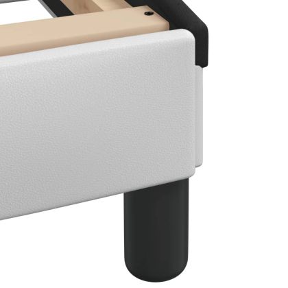 Рамка за легло с LED без матрак Hvar бяло-черна 140x200 cм