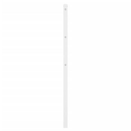 Метална табла за глава, бяла, 90 см