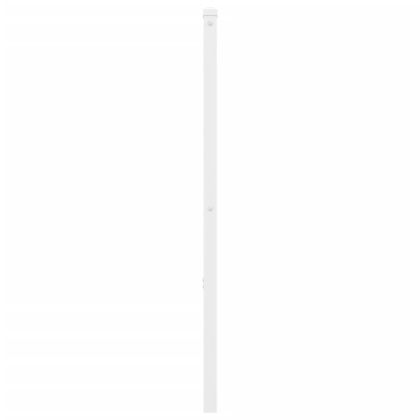 Метална табла за глава, бяла, 200 см