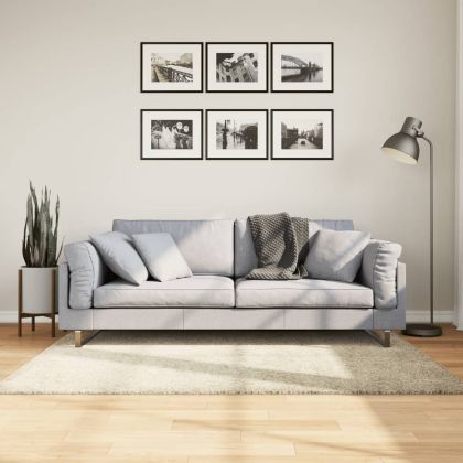 Шаги килим с дълъг косъм "PAMPLONA" модерен златист 120x170 см