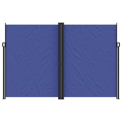 Прибираща се странична тента, синя, 220x1000 см