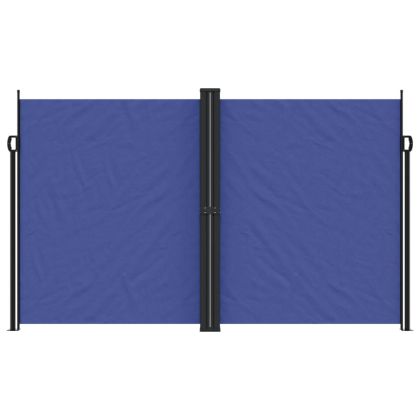 Прибираща се странична тента, синя, 200x1200 см