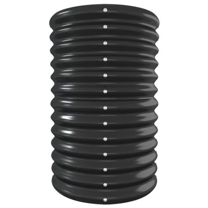 Градинска повдигната леха поцинкована стомана антрацит