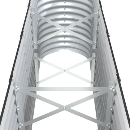 Градинска повдигната леха поцинкована стомана антрацит