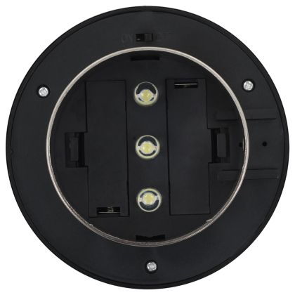 Външни соларни лампи 12 бр LED кръгли 12 см бели