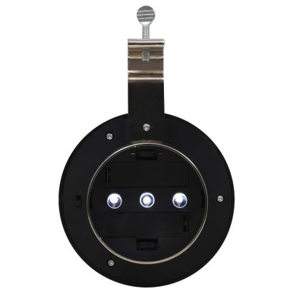 Външни соларни лампи 12 бр LED кръгли 12 см бели