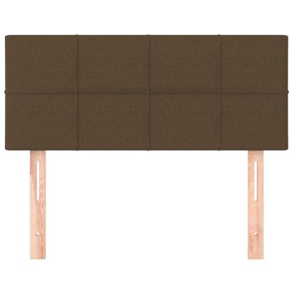Горна табла за легло, тъмнокафява, 80x5x78/88 см, плат