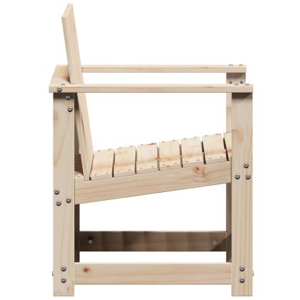 Градински стол, 62x56x77 см, борово дърво масив