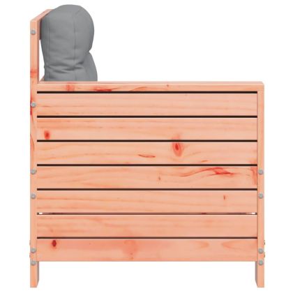 Градинско кресло с възглавница дугласко дърво масив