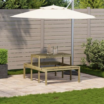 Маса за пикник 110x134x75 см импрегнирано борово дърво