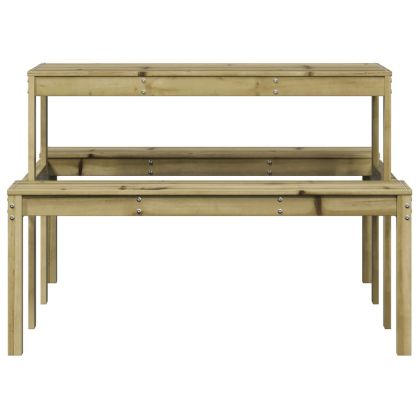 Маса за пикник 110x134x75 см импрегнирано борово дърво