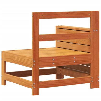 Градински диван восъчнокафяв 69x62x70,5 см борово дърво масив