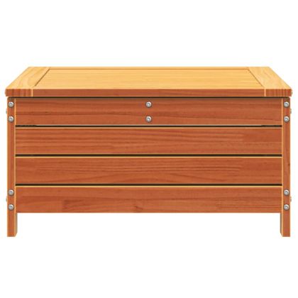 Градинска табуретка, восъчнокафява, 62x63,5x32 см, бор масив