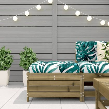 Градинска табуретка 62x63,5x32 см импрегнирана борова дървесина