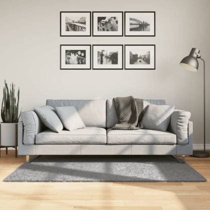 Шаги килим с дълъг косъм "PAMPLONA" модерен сив 80x150 см