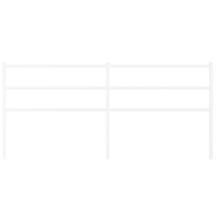 Метална резервна табла за легло, бяла, 180 см